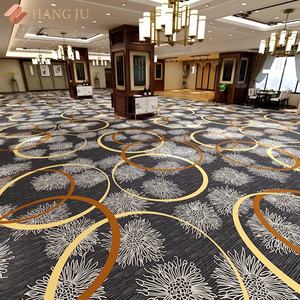 Alfombra de Hotel de 10mm de grosor con estampado de nailon, alfombra morada para salón de banquetes, nuevo diseño, serie Shanghai Hangju Sunshine - Product Image 1