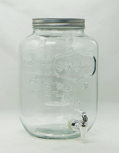 Hộp Đựng Đồ Uống Bằng Thủy Tinh Yorkshire Square <span class=keywords><strong>Mason</strong></span> Có Bình Pha-2 Gallon - Product Image 1