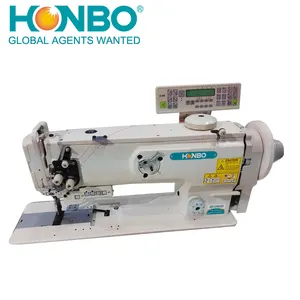 HB-1510N-L14 composto fabricação de bagagem de couro de alimentação única agulha máquina de costura industrial
