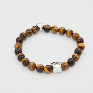 Alibaba compras pulsera diseño garras de perro colgante metal corazon turquesa varios piedras preciosas brazalete - Product Image 6