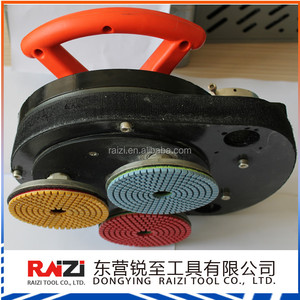 מכירות חמות 220 V 1200 W כוח 4 inch דיסק שלושה ראש משולש פלנטריים ליטוש/מלטשת/מטחנות עבור משטחי - Product Image 2