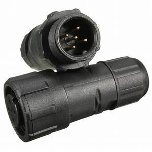 2/3/4/5/6 pin IP68 Cable de tornillo al aire libre impermeable macho y hembra eléctrica conector de alambre