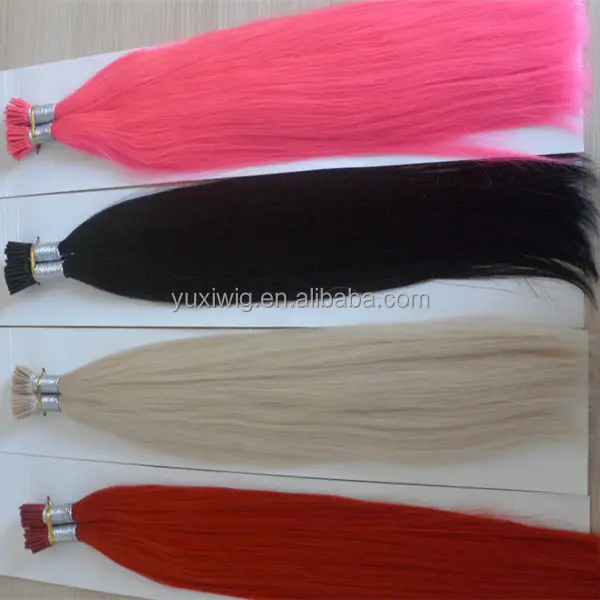 Оптовая продажа, натуральные бразильские человеческие волосы для наращивания волос, 1 г, цветные