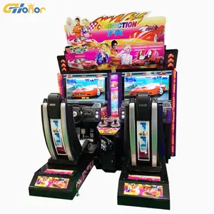 LCDビデオゲーム機屋内コイン式ゲーム機ツインアウトランカーレーシングゲーム機卸売32インチ300W英語