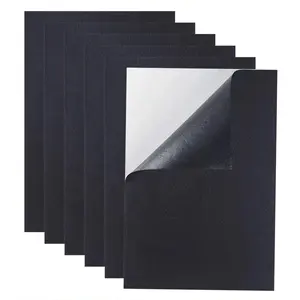 Multi-Purpose A4 Size Black Self Adhesive Back Felt Sheets for Craft