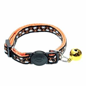 <span class=keywords><strong>Collar</strong></span> de seguridad ajustable de nailon para gato, accesorio con campana de cascabel y flor, novedad - Product Image 3