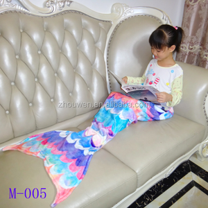 Manta de cola de sirena para niños niñas playa cola de sirena niños Manta - Product Image 5