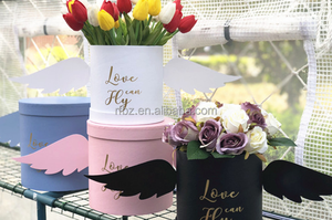 Impression de luxe de trois-pièce costume Baril fleur boîte avec <span class=keywords><strong>des</strong></span> ailes D'ange - Product Image 3
