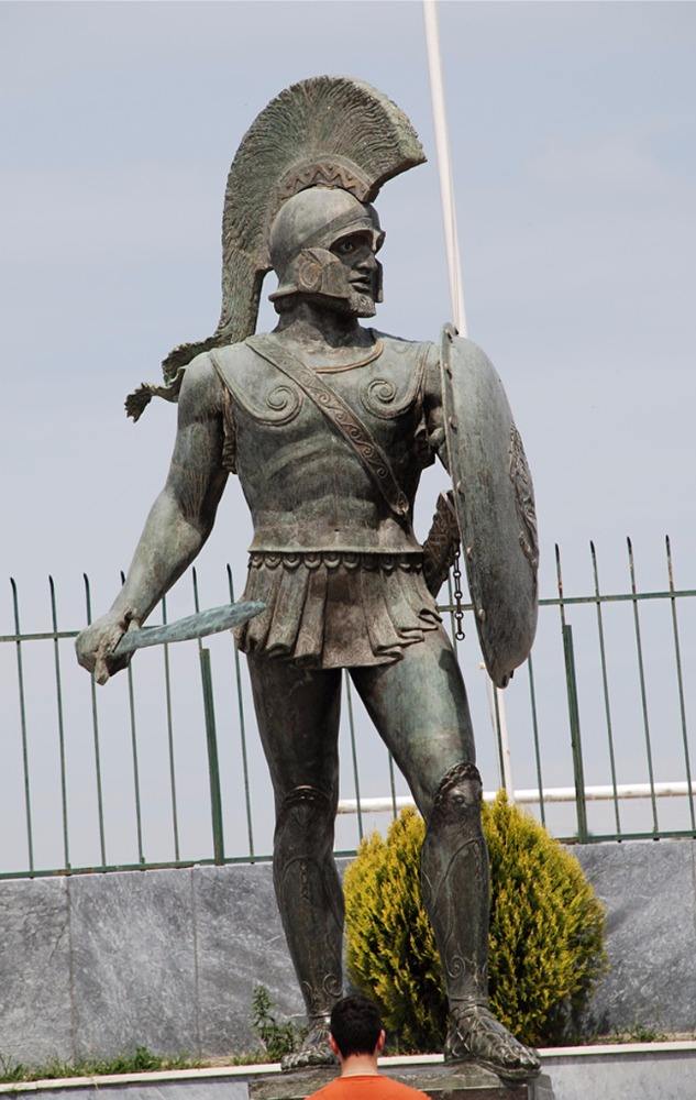 青銅スパルタ戦士シールド剣を持つ重装歩兵とギリシア彫刻| Alibaba.com