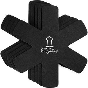 Color Negro tela no tejida perforada aguja pan protectores - Product Image 3