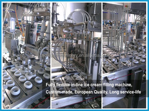 <span class=keywords><strong>Machine</strong></span> à garnir de crème glacée <span class=keywords><strong>Cornetto</strong></span>, 4 remplisseuses linéaires, ligne de production de crème glacée <span class=keywords><strong>Cornetto</strong></span> industrielle - Product Image 2