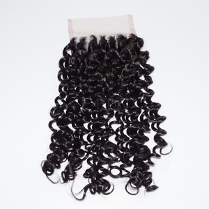Grado 5A wholesale Lace closure virgen del pelo invisible en tres partes del encierro del cordón - Product Image 1