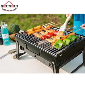 เตาย่างบาร์บีคิวแบบพกพาขนาด35X27ซม.,เตาถ่านย่างบาร์บีคิวกลางแจ้ง - Product Image 5