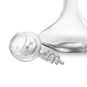 Commercio all'ingrosso nuova vendita calda fatta a mano in vetro borosilicato alto vino bianco rosso Decanter Set vino Twister aeratore caraffa beccuccio - Product Image 2