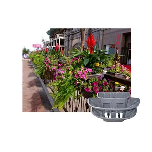 Großhandel hängen pflanzer freien geländer-Geländer Dekorative Hängen Blumentöpfe & Pflanz
