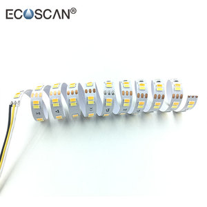 Ecoscan 24 V (2x60) LED/<span class=keywords><strong>M</strong></span> 2700 K ajustable blanco cálido SMD flexible 5730 llevó la iluminación de tira - Product Image 2