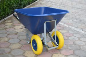 Carretilla de Plástico Resistente de Doble Rueda de 200 l - Product Image 5