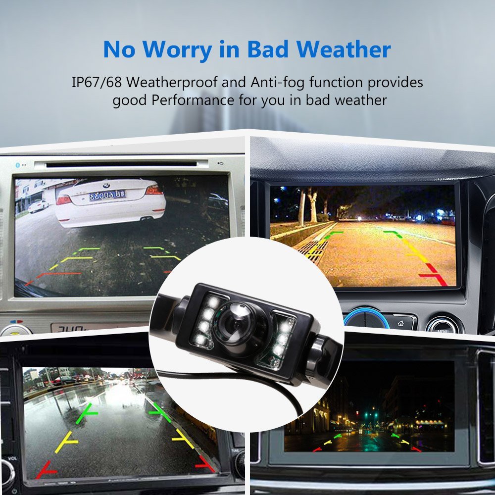 Monitor Retrovisore per Auto Podofo 4.3'' + Telecamera Posteriore Impermeabile Sistema di Parcheggio Monitor Retrovisore per Auto Podofo 4.3'' + Telecamera Posteriore Impermeabile Sistema di Parcheggio