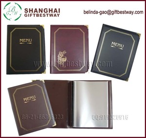 Yüksek kaliteli A4 deri Restoran menü kitap - Product Image 5