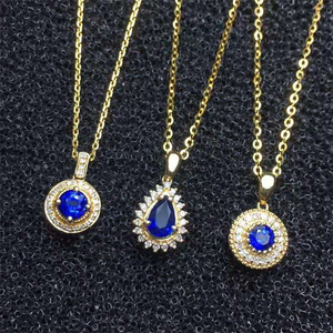 <span class=keywords><strong>Collar</strong></span> <span class=keywords><strong>de</strong></span> lujo estilo Dubái con colgante <span class=keywords><strong>de</strong></span> <span class=keywords><strong>zafiro</strong></span> Natural, joyería <span class=keywords><strong>de</strong></span> oro <span class=keywords><strong>de</strong></span> 18k, <span class=keywords><strong>collar</strong></span> con Colgante <span class=keywords><strong>de</strong></span> Piedra <span class=keywords><strong>de</strong></span> Sri Lanka - Product Image 4