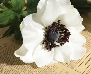 Fiore artificiale vero tocco fiore bianco per la decorazione domestica