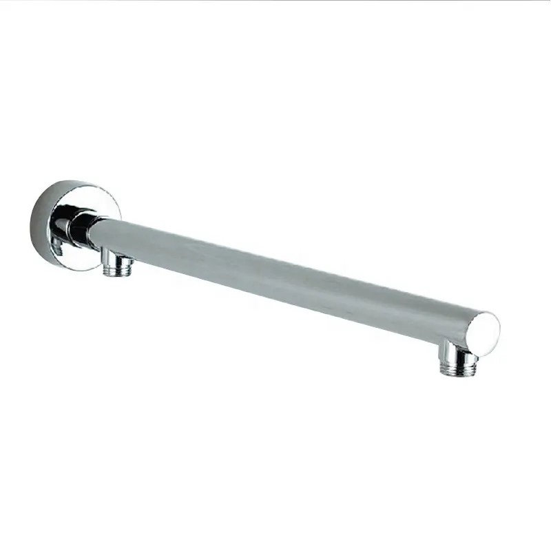 350 mm Brazo de ducha extensible para ducha de lluvia montado en la pared componente de ducha universal latón macizo pulido negro 