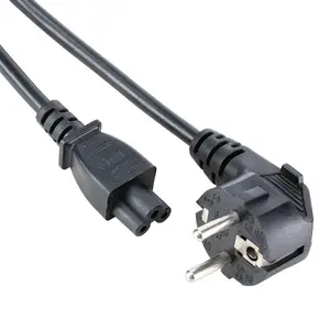 Cable de alimentación europeo de 220v, CA Euro Iec320 C5, 0,75mm, con enchufe