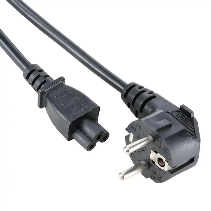 Câble Secteur Standard IEC C13 vers Schuko Mâle Coudé 3x0.75mm²