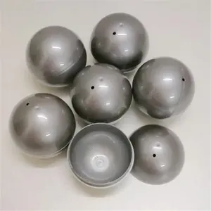 60mm 70mm 90mm Heldere zilveren kleur te openen Holle plastic ballen voor loterij draw