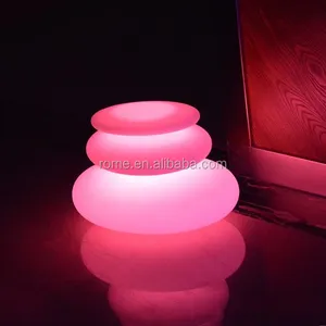led table lamp usb Electric plastic battery operated stone table lamps