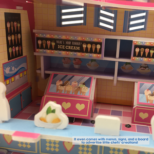 Đồ chơi xếp hình xe bán kem nhạc động 3D bằng giấy tự làm, giáo dục, dành cho bé gái - Product Image 4