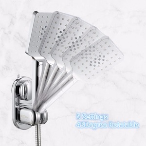 Supporto per <span class=keywords><strong>Doccia</strong></span> a <span class=keywords><strong>Ventosa</strong></span> con 5 Modalità, Rimovibile, Regolabile, Riutilizzabile, Montaggio a Parete - Product Image 4
