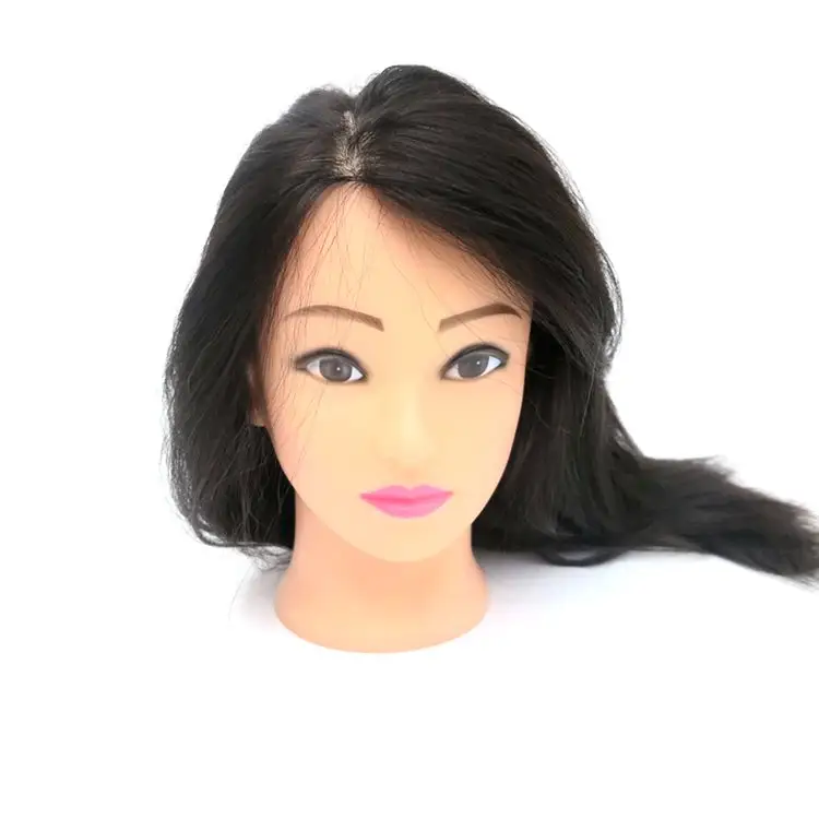 Factory Wholesale Practice Human Hair Hairdressing Training Mannequin Head