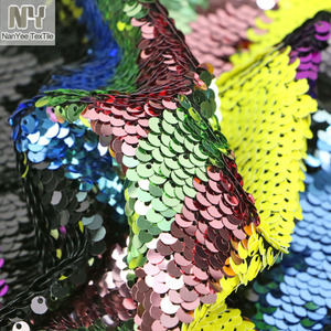 Vải Sequin Sọc Nhiều Màu Nanyee Dệt Lớn Lặp Lại Nàng Tiên Cá - Product Image 5