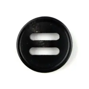 Black color long eyes horn button accessories for garments