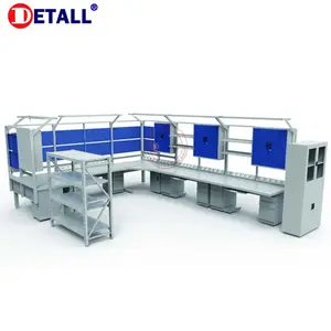 New Chinese L Shaped Standard ESD Garage Metal Workbench Worktable
