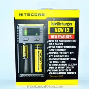 Venda quente!!! Nitecore i2 carregador de bateria para Ni-MH/Ni-Cd/aa aaa bateria