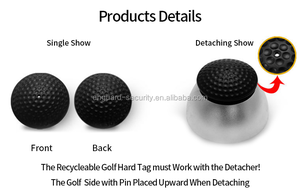 63 Mm <span class=keywords><strong>Eas</strong></span> Rf Báo Động Nhựa An Ninh <span class=keywords><strong>Tag</strong></span> Cho Quần Áo Cửa Hàng <span class=keywords><strong>Golf</strong></span> Thẻ Remover - Product Image 2