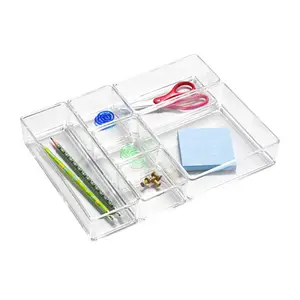 Disegno di modo Trasparente Acrilico Cassetto Organizzatore Set Espandibile Da Cucina In Plastica Cassetto Organizzatore <span class=keywords><strong>Divisori</strong></span> <span class=keywords><strong>Per</strong></span> La Casa/Ufficio/Negozio - Product Image 1