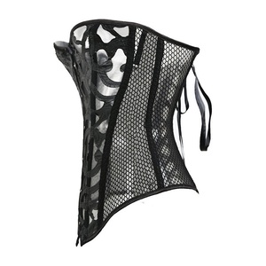 Lace Corset Sexy Bustier Mesh Corselet Underwear Clothing <strong>Black</strong> Slimming <strong>Lingerie</strong> S-6XL - Product Image 3
