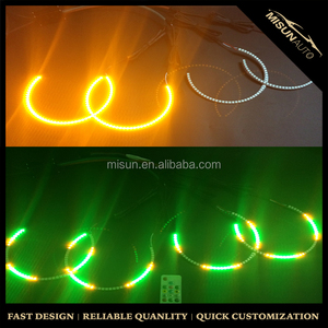 Esquivar halo anillos faro 174mm color Persiguiendo bluetooth control remoto con función de señal de giro - Product Image 1
