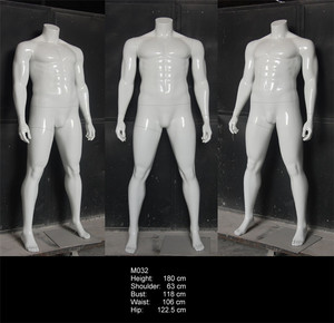 Maniquí Masculino sin Cabeza, Blanco Brillante, con Músculos, al por Mayor - Product Image 2