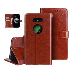 Funda tipo libro de cuero PU con ranura para tarjetas, con tapa, cierre magnético, para <span class=keywords><strong>Razer</strong></span> Phone 2 - Product Image 1