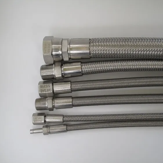 stainless steel braided aeroquip brake hose line