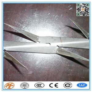 Pointes de mur et de <span class=keywords><strong>clôture</strong></span> galvanisées anti-escalade haute sécurité à l'aspect de lames tranchantes - Product Image 3