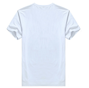 Servicio del OEM con cuello en V Impreso barato Plain White <span class=keywords><strong>T</strong></span> -shirts - Product Image 4