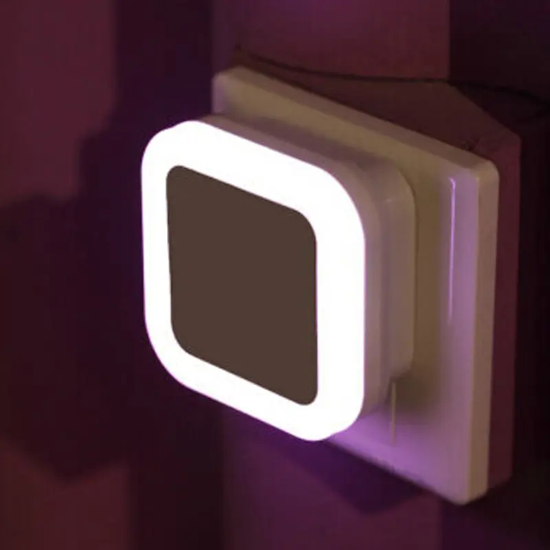 Square shape Homelight 0.5W LED Night Light Lamp with Dusk to Dawn Sensor, for Baby Kids Room