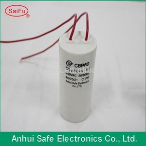 Cbb60 300 vac power capacitor motor made in china good cbb60 sh cbb60 motor electrics's airborne air compressor power capacitor - Product Image 3