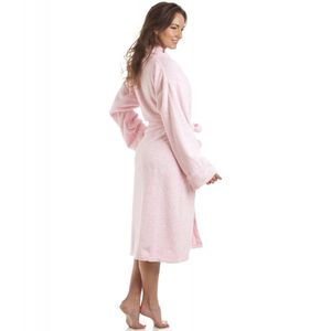 Womens <strong>Ladies</strong> Bath Towel Robe Cotton Terry Home <strong>Dressing</strong> <strong>Gown</strong> Light Pink Women 100% Cotton <strong>Towelling</strong> Hotel Robes - Product Image 2