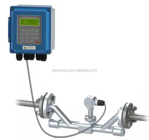 TSONIC TUF-2000B Wall Mounted Inline Pipe Type Digital RS485 Interface And 4-20mA Analog Output Ultrasonic Water Flow Meter